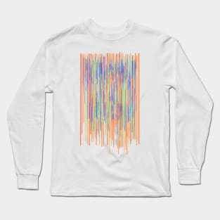 Vertical Stripes- Colorful Vertical / Design Pattern Long Sleeve T-Shirt